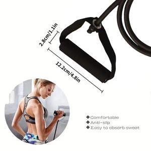 Resistance Bands With Handles <b>Exercise</b> Workout for Men Women Strength Training Equipment at Home 5 Levels Tube Band Pull <b>Rope</b> - Product Image 3