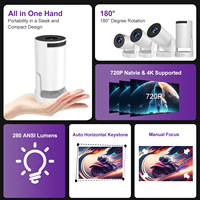 Projecteur XGIMI RS 20 Ultra Max 3D 4K UHD Home Cinema Full Auto Android Smart DLP Son HiFi 2 Go de RAM Haute luminosité Portable 8 Go