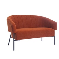 Fauteuil moderne de luxe en velours nordique rouge Canapé à oreilles classique Easy-Seat pour le salon, le hall ou la villa