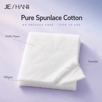 Tampons en coton spunlace OEM & ODM 6x8cm, épais, doux, carrés, pour le démaquillage du visage, coton biologique, biodégradable, logo personnalisé