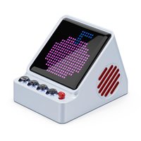 Haut-parleur Bluetooth AliSelect HYS-212 PIXEL ART avec horloge, haut-parleur d'ordinateur, écran LED, lecteur de musique relaxant portable sans fil pour ordinateur de bureau