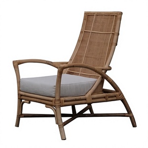 HNH Craft Durable Luxury Rattan <b>Wing</b> <b>Back</b> Leisure Occasional Arm <b>Chair</b> Modern Indoor Furniture for Living Room Made in Vietnam - Product Image 1
