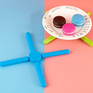 Foldable Non-Slip Pot <b>Pan</b> Mat Table Silicone Heat Resistant Pad Cross <b>Holder</b> Placemat Dish Plate Kitchen Table - Product Image 2