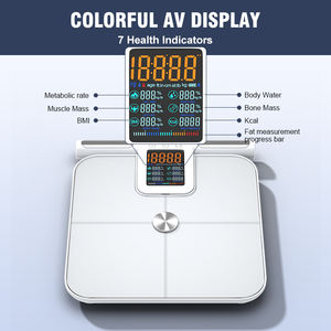 Online-Shop Bestseller <span class=keywords><strong>180KG</strong></span> Niedrige Batteriestand-Anzeige bei Überlastung Automatische Tragbare Digitale Körperfettwaage - Product Image 3
