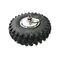 Moteur de moyeu à engrenages sans balais 14 pouces 100 Nm à faible vitesse et couple élevé, batterie au lithium, roue arrière, véhicule tout-terrain à poussée au pouce pour sable