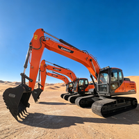 Excavator Hidrolik Crawler Doosan DX225lc-9c Asli, Mesin Konstruksi Excavator Besar dalam Kondisi Baik