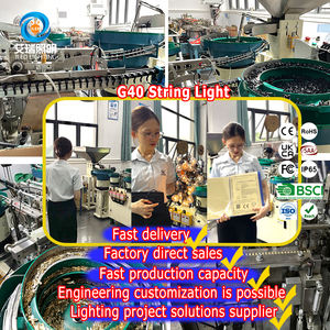 Guirnalda de luces para exteriores de 50 pies, festón transparente, Bombilla de globo, luces navideñas, <span class=keywords><strong>guirnaldas</strong></span> de hadas para Patio, <span class=keywords><strong>guirnaldas</strong></span> de calle para decoraciones de Año Nuevo - Product Image 3