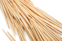 Support de cure-dents en bambou biodégradable et durable, style dollar, couleur naturelle, 65 mm, marque OEM
