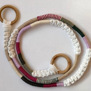 Cadeaux <span class=keywords><strong>de</strong></span> noël fait à la main coloré macramé transporter <span class=keywords><strong>sangle</strong></span> sac à bandoulière porte-<span class=keywords><strong>tapis</strong></span> <span class=keywords><strong>tapis</strong></span> <span class=keywords><strong>de</strong></span> <span class=keywords><strong>Yoga</strong></span> corde avec perles - Product Image 2