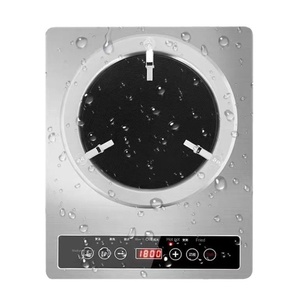 Placa de Inducción Comercial Inteligente de 6400 Vatios con Batería para Uso Doméstico, Instalación Integrada, Calentamiento Rápido y Diseño de Enfriamiento Inferior - Product Image 1