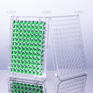 Microplate ELISA transparente à fond en V à 96 puits, stérile ou non stérile, pour liaison moyenne à élevée, avec couvercle, consommables de laboratoire pour la recherche - Product Image 4