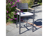 Tabourets de bar en aluminium, mobilier de bar d'extérieur, table de jardin, ensemble table et chaises hautes d'extérieur