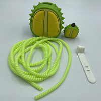 Funda Protectora de PVC de Dibujos Animados para Cargador de 18/20W y Cable para Todos los Teléfonos, Compatible con Enchufes EU, US y UK
