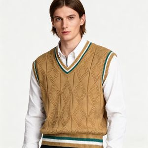 Maglioni da <span class=keywords><strong>uomo</strong></span> di design personalizzato scollo a v maglioncino in <span class=keywords><strong>lana</strong></span> Cashmere <span class=keywords><strong>Gilet</strong></span> da <span class=keywords><strong>uomo</strong></span> senza maniche <span class=keywords><strong>Gilet</strong></span> Tricot Hommes - Product Image 1