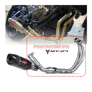 Sistema di Scarico Completo per Moto per <span class=keywords><strong>YAMAHA</strong></span> MT07 TRACER <span class=keywords><strong>XSR</strong></span> 700 FZ-07 2015 - 2024 Marmitta di Scarico - Product Image 1