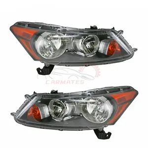For 2008-2012 Honda Accord Sedan Chrome Housing Headlight Amber Corner Signal Lamps 33100-TA0-A01 33150-TA0-A01
