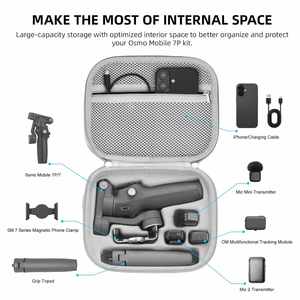 Étui rigide portable et étanche en EVA pour stabilisateur de cardan, sac de voyage à bandoulière avec sangle confortable, solution de rangement - Product Image 2