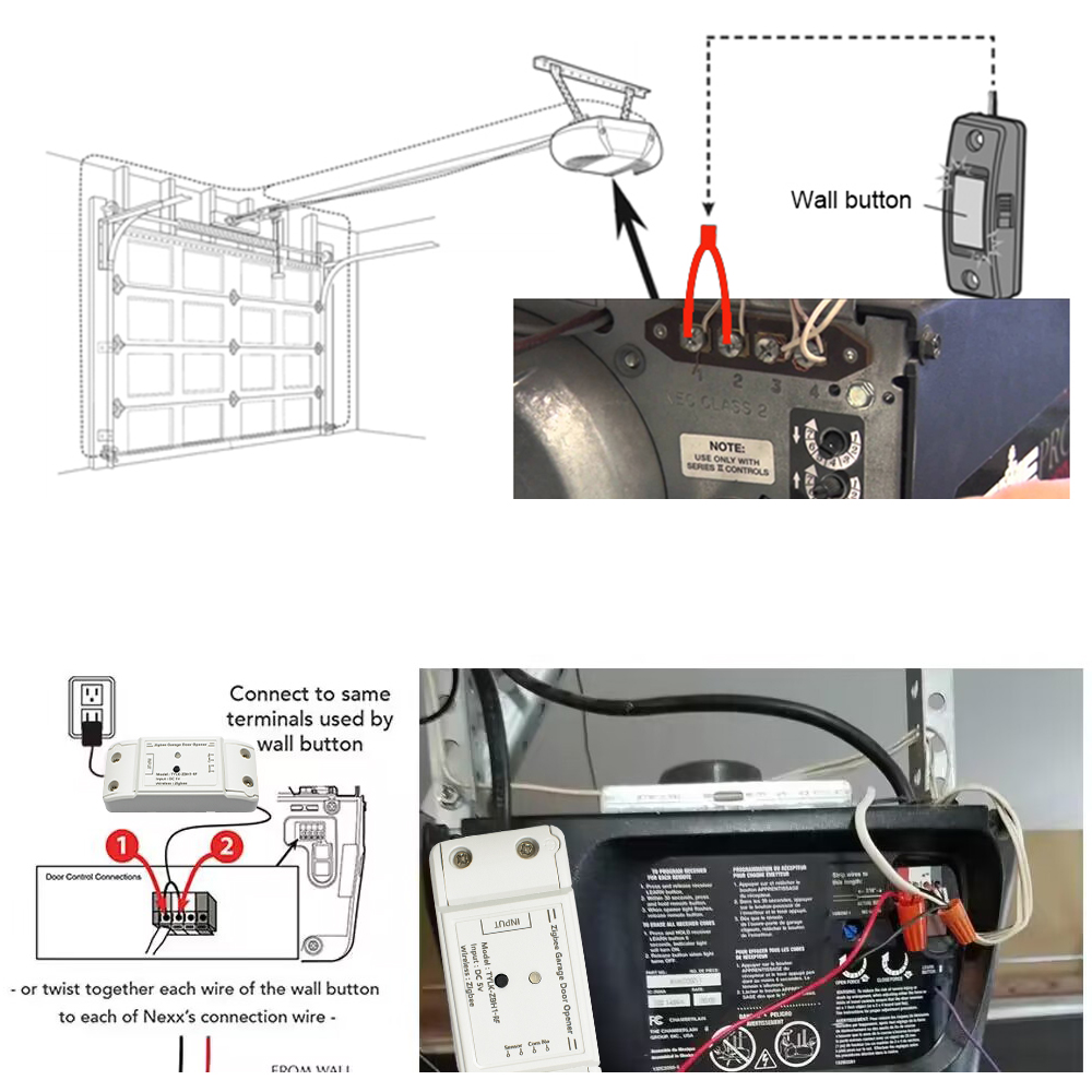 Zigbee Smart Garage Door Opener - Wireless & Voice Control