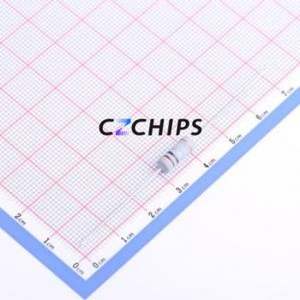 Résistance traversante MO1W-0ohm1 5%-TT63, composant traversant THT, D4.5xL11mm, film d'oxyde métallique, 100mOhm, 5%, 350V - Product Image 1