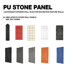 Panel de Pared de Piedra Artificial de Poliuretano (PU) para Interiores, Losa Grande de <span class=keywords><strong>Roca</strong></span> Cultivada Artificial para Decoración de Hogar, Oficina, Hotel y Restaurante - Product Image 3