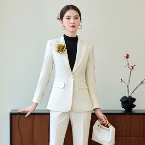 Women's Suit Set Formal Full Sleeve Anti-Wrinkle <b>Work</b> Commuting Wear - Product Image 4
