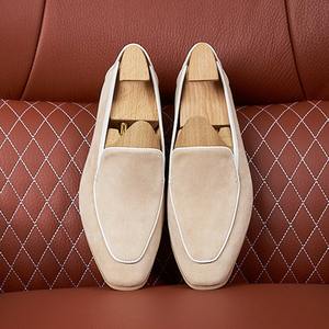 Mocasines Cuadrados Hechos a Mano para Hombre, con Cordones, Casuales de Negocios, Antideslizantes, Transpirables, Ligeros, con Parte Superior de Cuero Valentina - Product Image 4