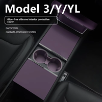 Für Tesla Model Y/YL/3 Mittelkonsolen-Schutzabdeckung Kabellose Ladematte aus Silikongel Auto-Innenraum-Modifikation