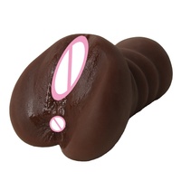 Mann Männlich Mastur bator Tasche Echte Muschi Silikon Natur Fett Strukturierte Vagina Enge Anal Adult Sex Anus Puppen TPE Material Weich