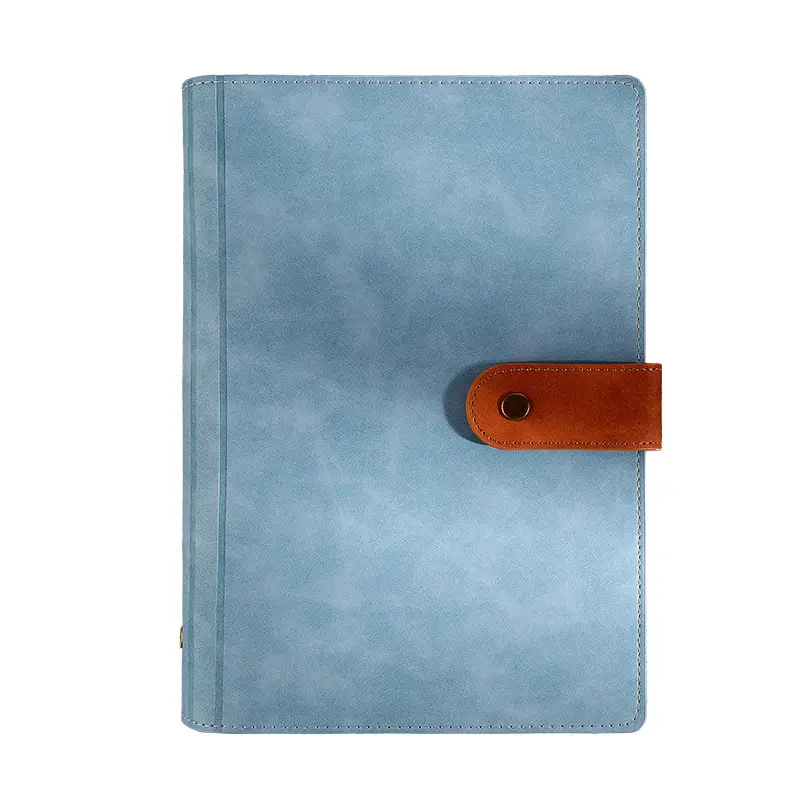 Custom 2024 Soft Cover Pu Leather Loose-leaf 6 Rings Binder Meeting Planner Dairy Notebooks A5