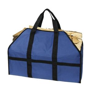 Sac de transport pour bûches de bois de chauffage, sac de transport pour bois de cheminée, sac de rangement robuste en Oxford pour accessoires de poêle à bois - Product Image 2