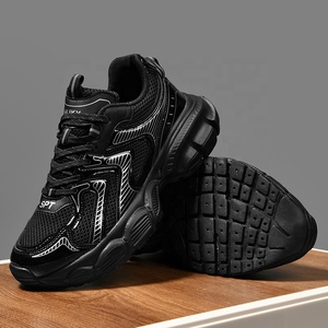Chaussures de course robustes pour hommes, légères et décontractées, avec empeigne en maille respirante, fermeture à lacets, personnalisables avec logo, pour le dropshipping - Product Image 3