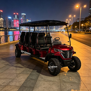 Voiturette de golf électrique tout-terrain nouvelle conception à 4 roues avec porte-bagages arrière pour commande en gros - Product Image 1