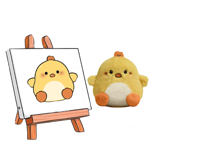 Pájaro de peluche personalizado