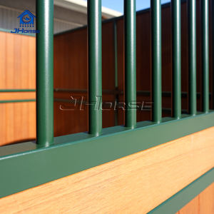 맞춤형 실내 휴대용 강철 튜브 금속 말 마구간 울타리 패널 슬라이딩 도어 포함 농장용 - Product Image 5