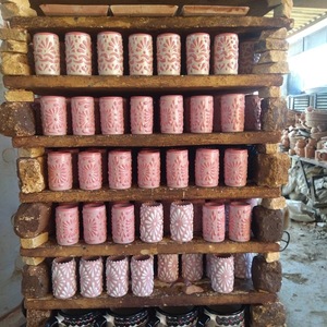 Copas de Cerámica para Tequila Estilo Taravilla Mexicana con Diseños Pintados a Mano - Product Image 6