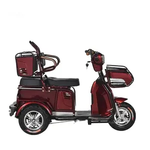 Wholesale Mobility Electric Tricycle E Scooter Disabled People Three Wheel Bicycle 2 Passenger Electric Scooter For Sale