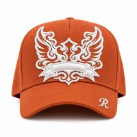 Casquette de baseball personnalisée avec broderie Old English, 5 panneaux, visière incurvée, style Dad Hat, streetwear urbain West Coast, vente en gros, faible MOQ