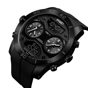 Reloj digital analógico para hombre, relojes de tres zonas horarias, skmei 1355, gran oferta - Product Image 6
