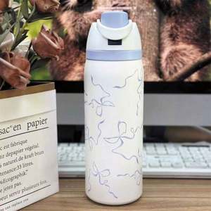 Offre Spéciale – Mug de Voyage Sportif Isotherme à Double Paroi en Acier Inoxydable 304, 24oz/32oz, avec Couvercle Isotherme Portable - Product Image 5