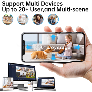 WESECUU Smart WiFi batteria 3MP solare a colori visione notturna bidirezionale Talk PIR rilevamento del movimento sirena telecamera di sicurezza domestica - Product Image 5