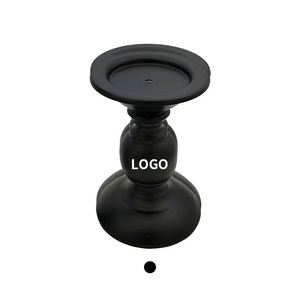 Hot Selling High Quality Tall Short Style Home Decorative Metal Votive Holder Retro Iron <b>Black</b> Color Metal <b>Candlesticks</b> - Product Image 1