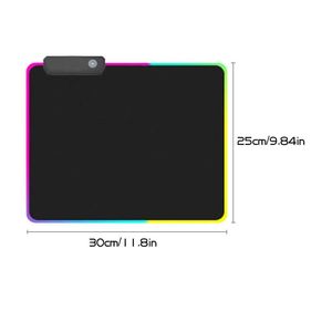 Drucken Sie reguläre rutsch feste Gummimatten-LED mit Dura Extended Large Extra Soft Ragzan RGB Gaming Mouse Mous Pads - Product Image 1