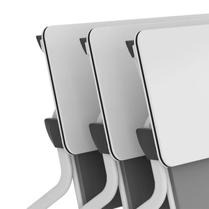 MIGE Modern Design White Rectangular Training <b>Table</b> Top-<b>Folding</b> Metal for Office Commercial Meeting Room School & Outdoor Use - Product Image 4
