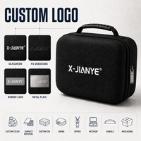 Custom Hard Shell EVA Tool Storage Case for Temperature Tester Instrument, Durable Carry Bag with Mesh Pocket for Accessories