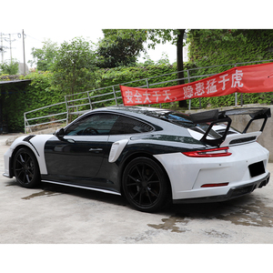 สปอยเลอร์กันชนหน้า/หลังคาร์บอนไฟเบอร์แบบเปียกสำหรับ 911 GT3RS ปี 2016-2018 พร้อมไฟตัดหมอกแบบ Bolt-On ใหม่ เหมาะสำหรับ 991.2 - Product Image 6