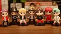 7 mini-figurines OEM personnalisées, nouveau style, ornement, statue en PVC de style dessin animé, modèle pour ensemble cadeau pour fans, ensemble de figurines style Chibi, figurine en ABS
