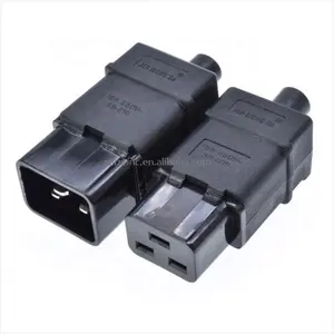 PDU/UPS socket Standard IEC320 C19 C20 16A 250V AC Electrical Power Cable Cord Connector Removable plug female male Plug
