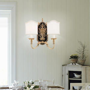 <span class=keywords><strong>Aplique</strong></span> Retro de latón negro montado en la <span class=keywords><strong>pared</strong></span> lámpara de decoración del hogar - Product Image 3