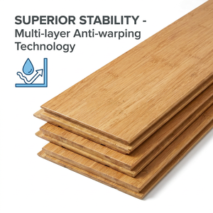 Suelo de Bambú Natural para Interiores, de Alta Calidad, Agradable al Tacto e Impermeable, Suelo de Bambú Sólido para Exteriores - Product Image 4
