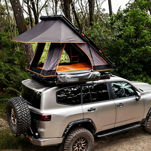 Tente de toit de voiture pour 1 ou 2 personnes, imperméable, avec sac à chaussures, grande tente de toit en aluminium pour le camping - Product Image 2